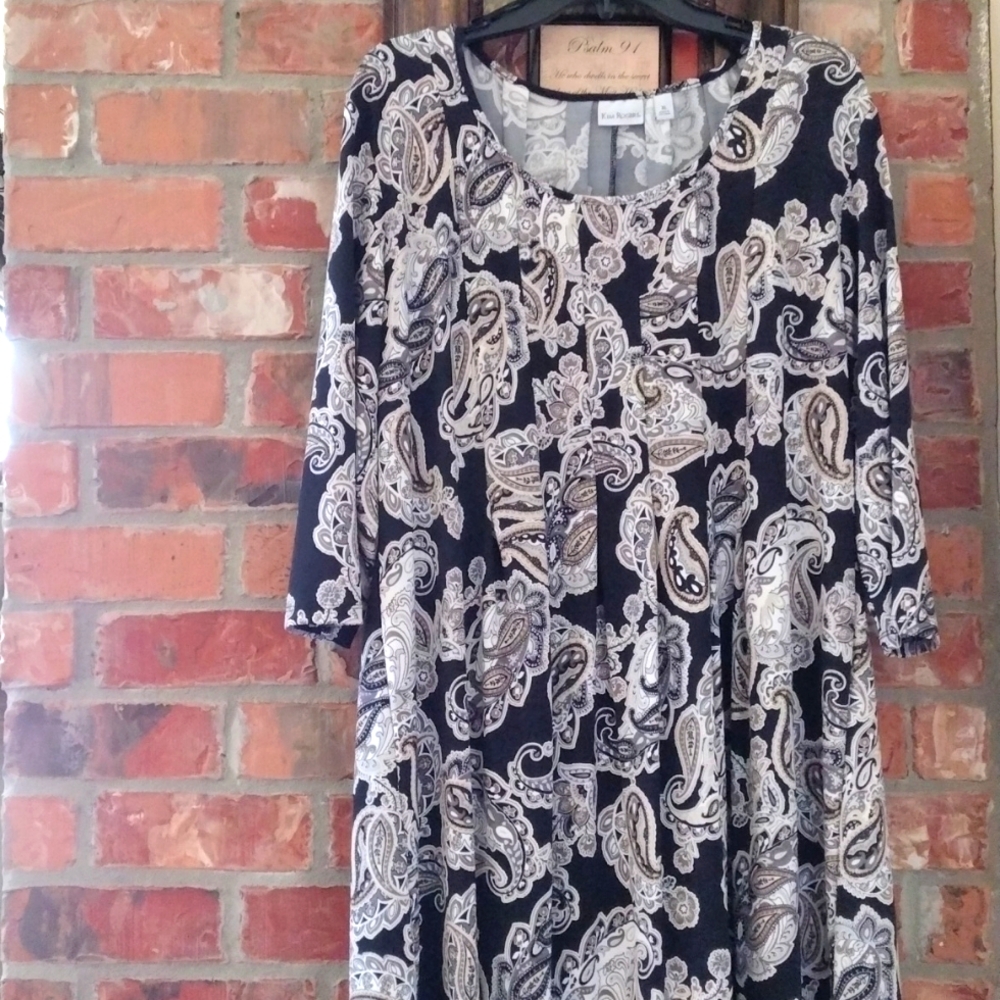 Paisley Print knee length dress